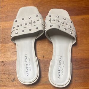 Altar'd State Cream Studded Sandals